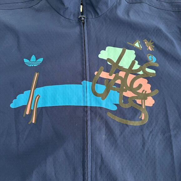 Adidas x Hélas Lucas Puig Skateboarding Track Jacket Men's Size Large Blue RARE - Picture 6 of 12